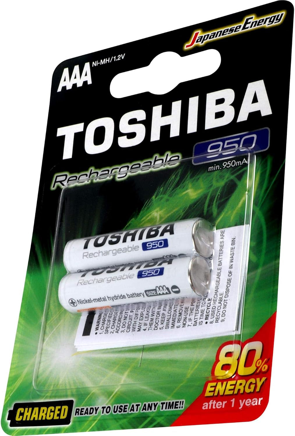 PILHA TOSHIBA RECARREGAVEL 4AAA TNH-03GAE BP-4C 1X14