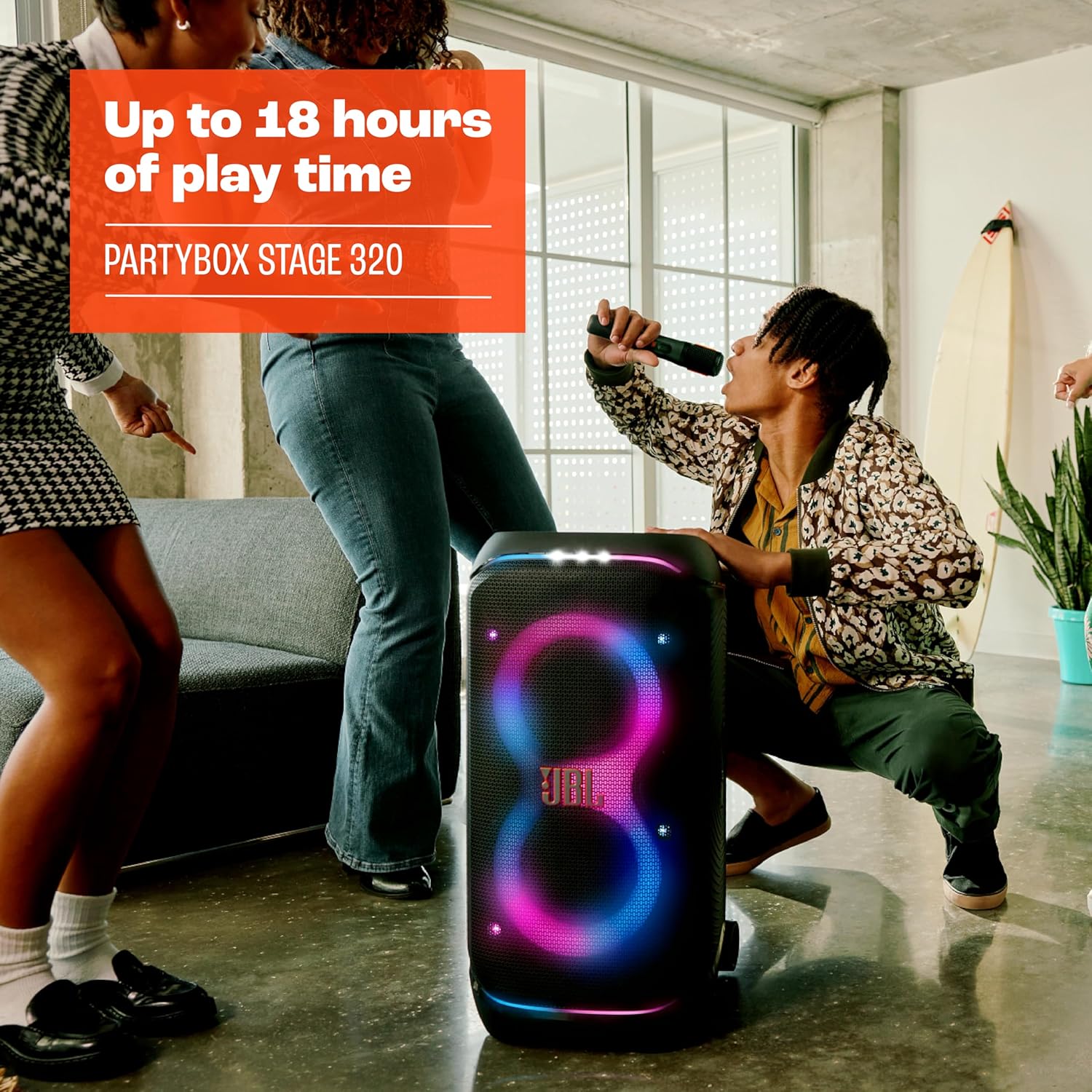 🔊 JBL PartyBox Stage 320 – Caixa de Som Bluetooth Potente com Rodas e Show de Luzes