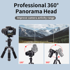 Mini Tripé Profissional Jmary KT25H30 | Construção em Alumínio – Ultra Compacto e Estável para Fotografia de Mesa e Viagens