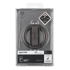 Suporte Magnético de Anel NJOYNY NY-189 360° MagSafe Ultrafino com Alça Hand Clip e Dissipação Térmica para Smartphone