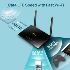 TP‑Link Archer MR200 – AC750 Wireless Dual Band 4G LTE Router