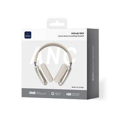 Headset WiWU Airbuds Max Pro TD18 | Cancelamento Ativo de Ruído (ANC) e Bluetooth 5.4 – Autonomia Gigante de 50h com Conexão Multiponto