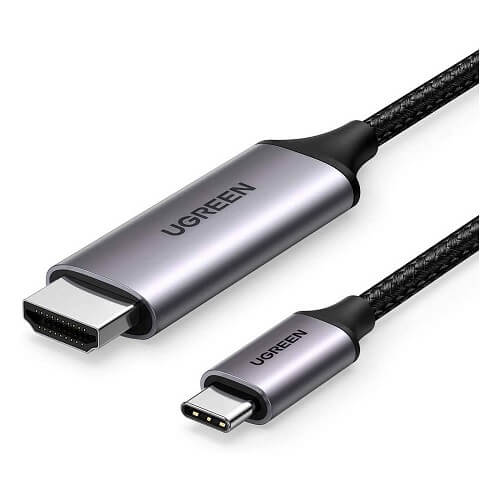 Ugreen cable HDMI cable - USB Type C 4K 60 Hz 1.5 m black-gray (MM142 50570)