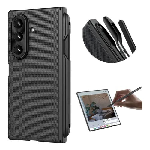 Capa Blindada Nillkin Super Frosted Shield Fold (Edição Z Fold 7 5G) | Proteção Total 360° Articulada, Textura Fosca Antiderrapante e Estrutura Shockproof Contra Impactos