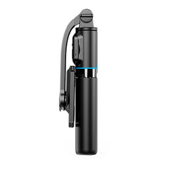 Bastão de Selfie e Tripé Inteligente WiWU (Wi-SE001) | Suporte Destacável com Rotação 360°, Comando Bluetooth Remoto, Haste Expandível e Carga USB-C
