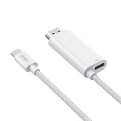 Cabo de Projeção WiWU WI-SP001 USB-C para HDMI | Resolução 4K @ 60Hz Ultra HD – Plug & Play para iPhone 15/16/17, MacBook e iPad