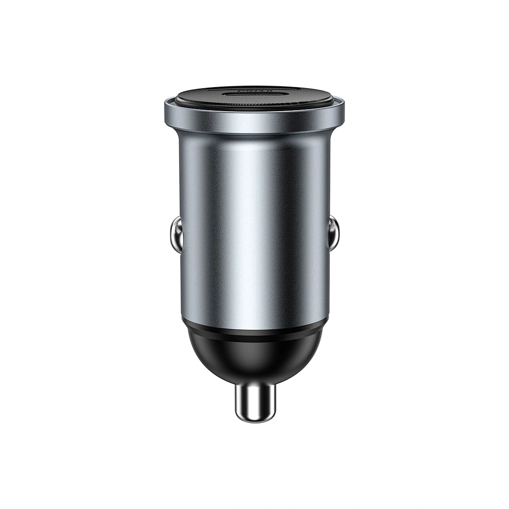 Carregador Automotivo WiWU Nano Lite 35W | Design Mini em Alumínio – Portas Dual USB-C PD + USB-A QC 3.0 com Tecnologia PPS