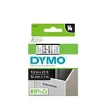 Fita Rotuladora DYMO D1 12mm × 7m – Branca (Modelo 45013) | Impressão Preta em Fita Branca, Alta Aderência para Superfícies Planas e Compatibilidade LabelManager / Rhino