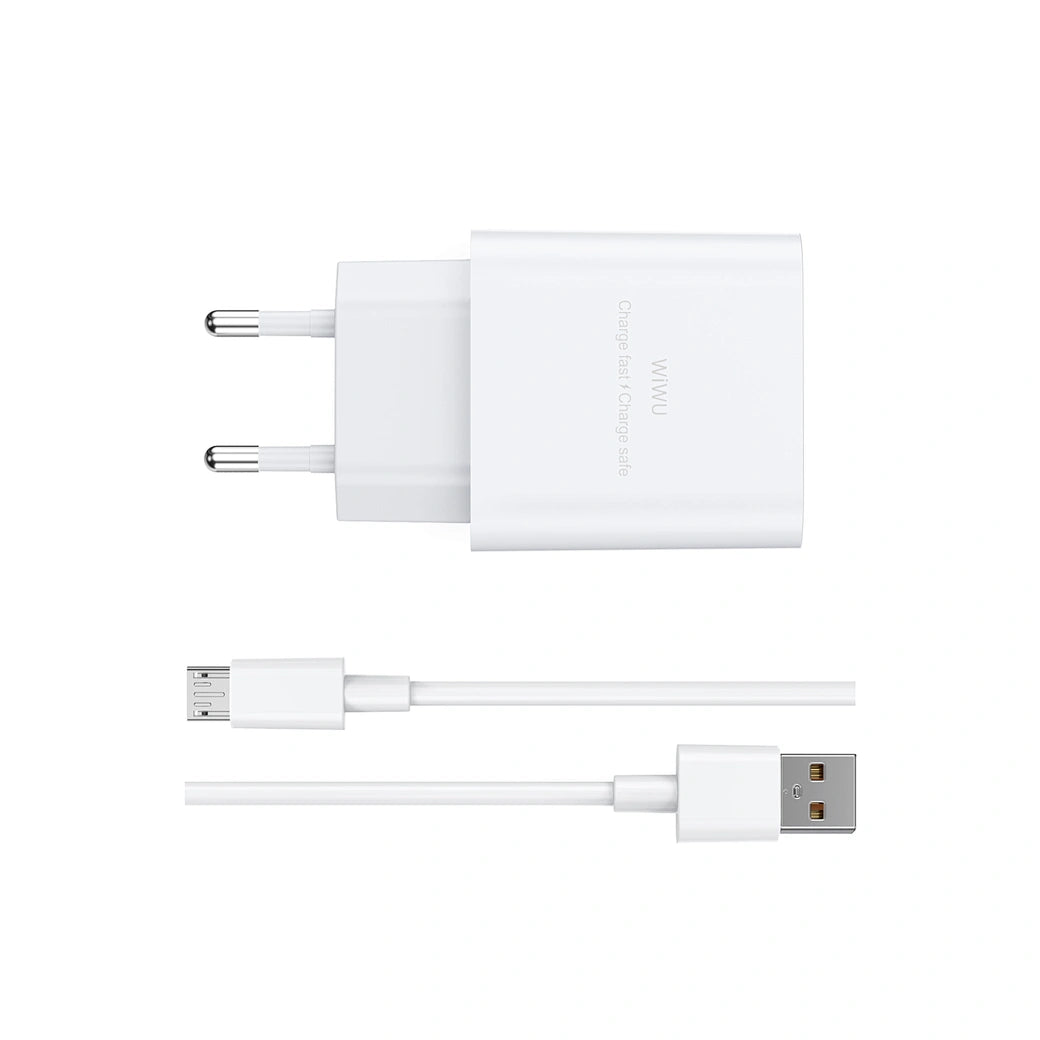 WiWU 2.4A Essen GaN Fast Charger Combo Wi-G023