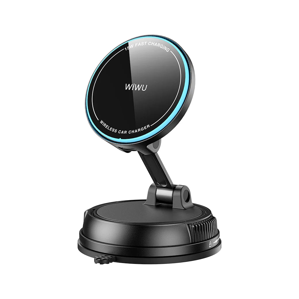 Suporte Automotivo WiWU Warriors CH-326 | Abertura Automática Inteligente e Carregamento Wireless 15W – Estabilidade Total e Praticidade com um Toque