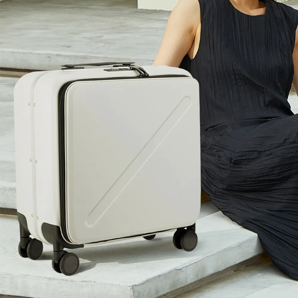 Milada Custom Aluminum Spinner Wheel Trolley Suitcase