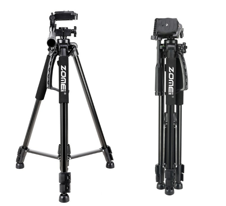 Tripé Fotográfico em Alumínio Zomei T1200 (Suporta até 4 kg / Altura Máx. 150 cm)