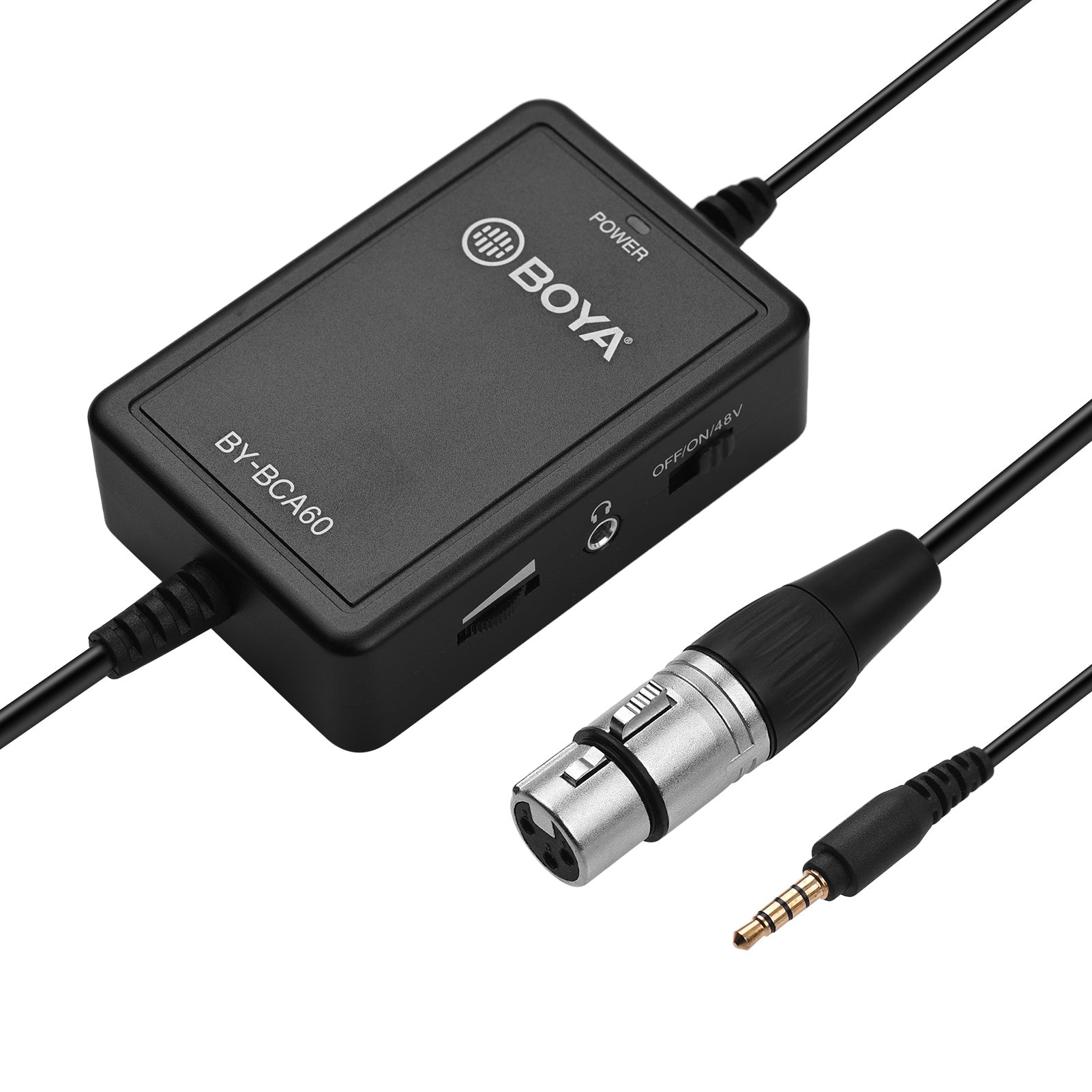 Adaptador de Áudio BOYA BY-BCA60 (XLR Fêmea para TRRS 3,5 mm)