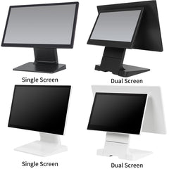 Terminal POS Dual Display PSJ8500-D-B 2x 15.6" Touchscreen Full HD Intel Core i5 8GB RAM 128GB SSD Alumínio Windows 10