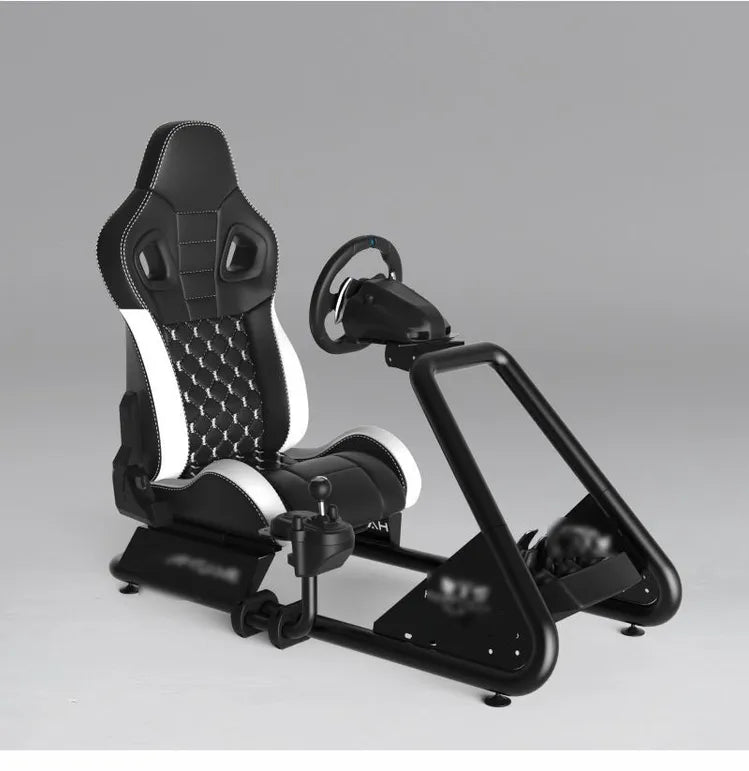 Cockpit de Simulação Automóvel Premium – Suporte Desmontável com Assento Desportivo