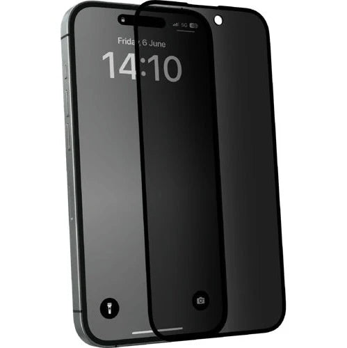 Vidro Frontal de Reposição REWA Glass Privacy para iPhone 16 Pro Max | Vidro Temperado de Alta Resistência 9H com Filtro de Privacidade Anti-Espreitadela Integrado
