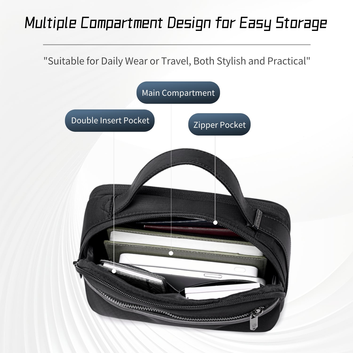 Arctic Hunter KB00843 – Hand Bag / Travel Pouch