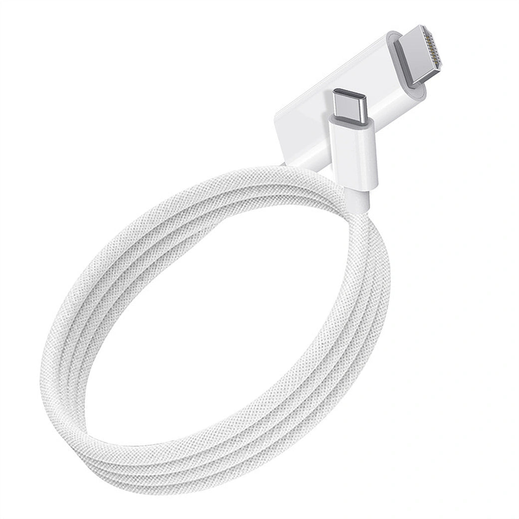 Cabo de Projeção WiWU WI-SP001 USB-C para HDMI | Resolução 4K @ 60Hz Ultra HD – Plug & Play para iPhone 15/16/17, MacBook e iPad