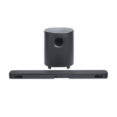 Soundbar JBL Bar 500 MK2 5.1 Canais 750W Peak Dolby Atmos MultiBeam 3.0 Subwoofer Sem Fios 10" HDMI eARC Wi-Fi Preto