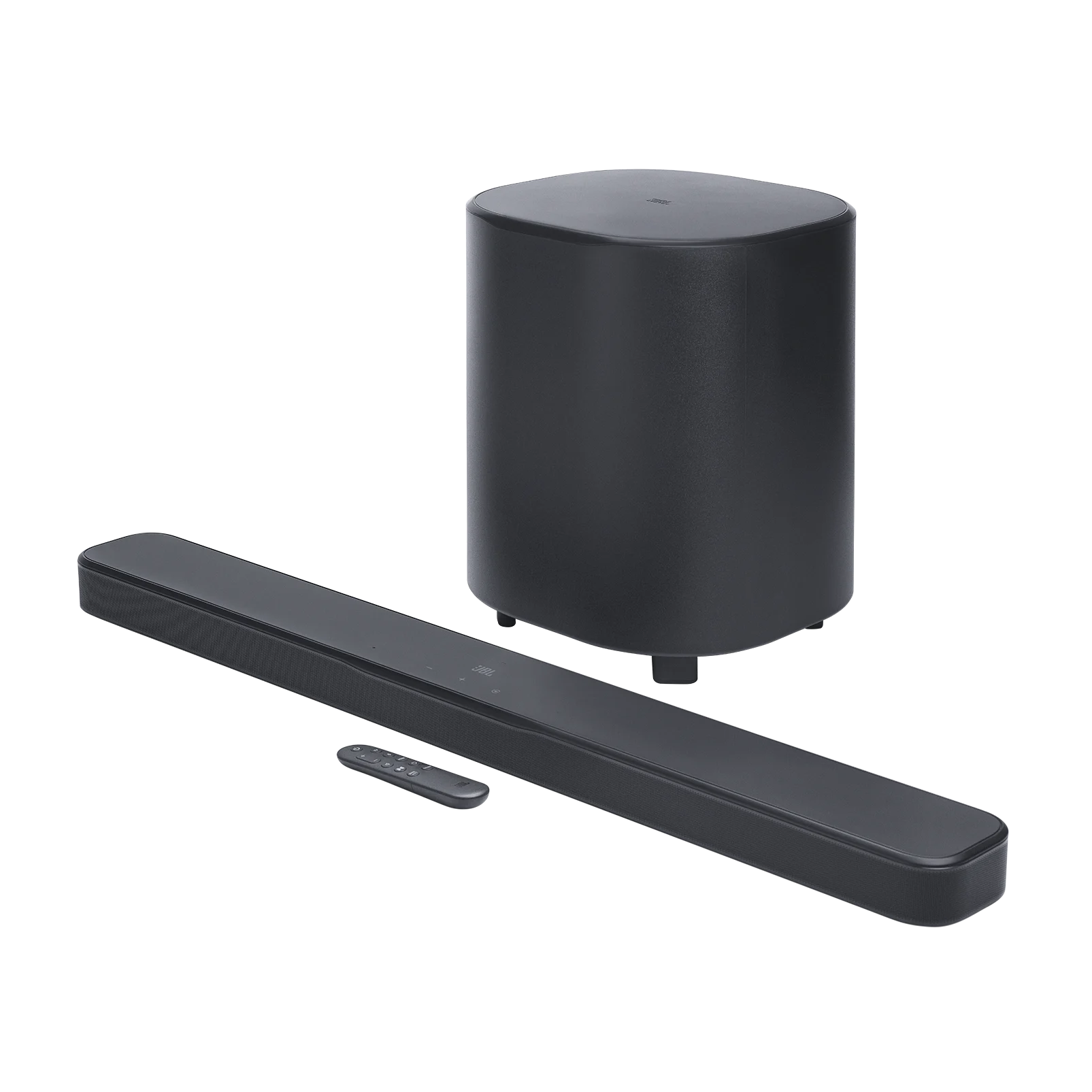Soundbar JBL Bar 500 MK2 5.1 Canais 750W Peak Dolby Atmos MultiBeam 3.0 Subwoofer Sem Fios 10" HDMI eARC Wi-Fi Preto