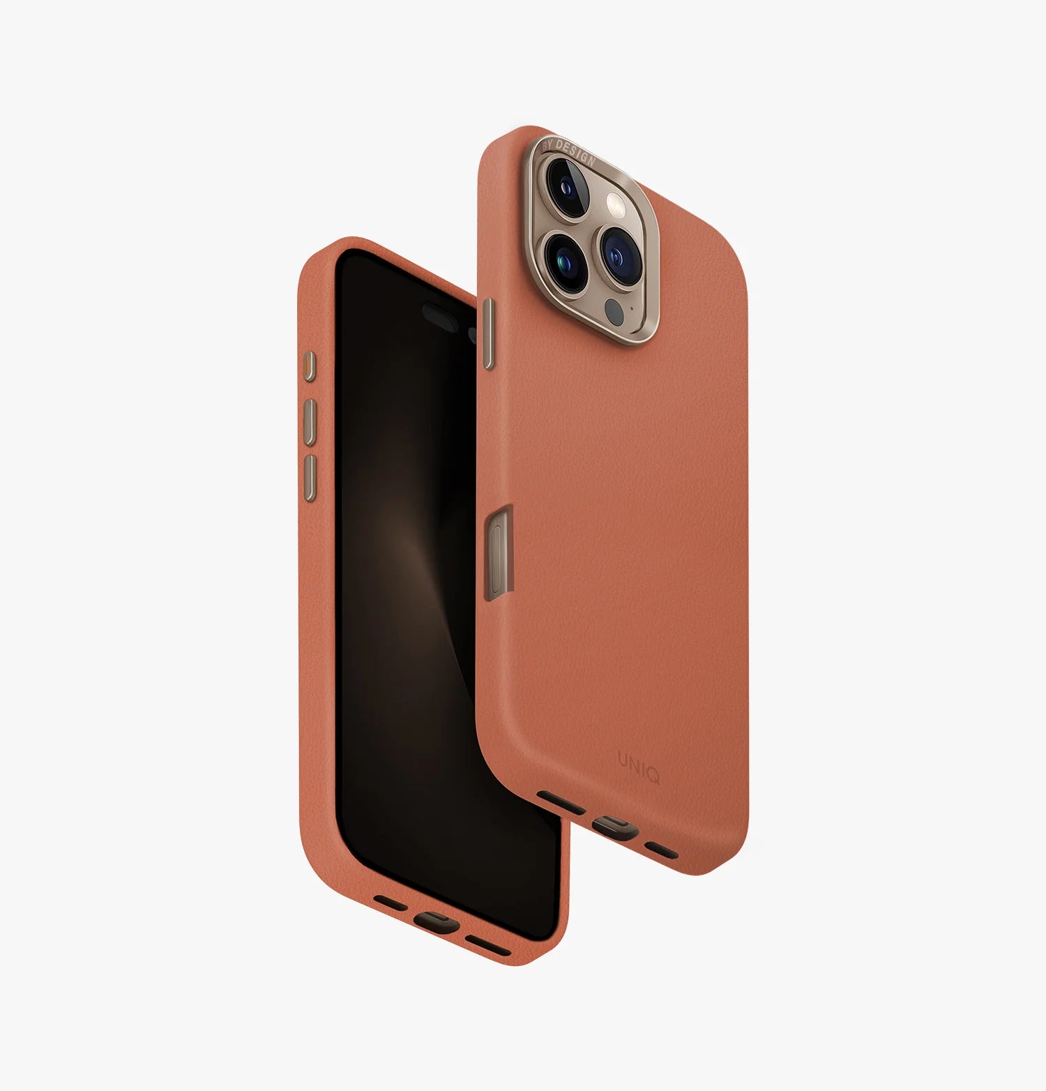 Capa de Couro Vegano UNIQ Lyden Duo Premium com MagClick™ para iPhone Série 16