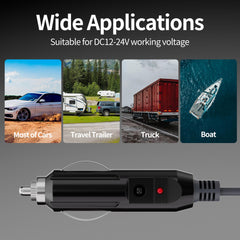 Cabo de Alimentação Veicular Starlink Mini SCL-03 100W 12V-24V de 5 Metros (Fiação 16AWG)