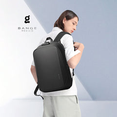 Mochila Bange BG-7251 Executiva Antifurto com Porta USB, Compartimento para Notebook 15,6" – Preta