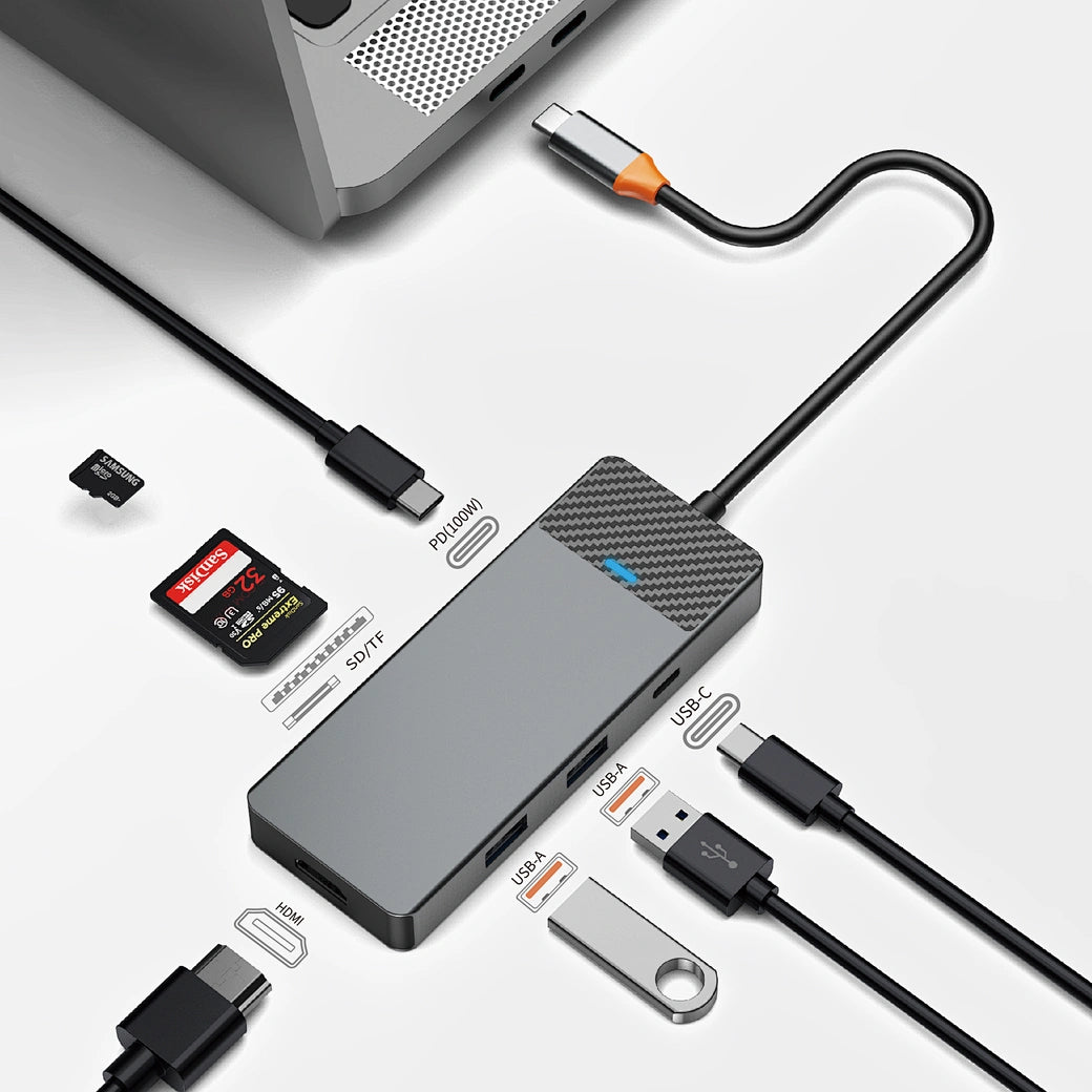WiWU Linker A721HD 7-in-1 USB-C Hub
