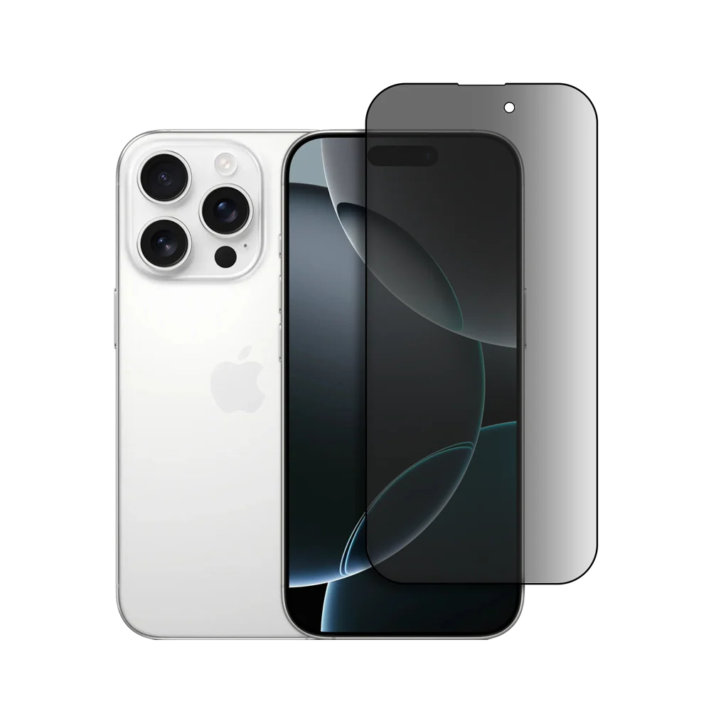 Película Protetora de Vidro Temperado Anti-Spy / Privacidade para iPhone Série 16 Pro