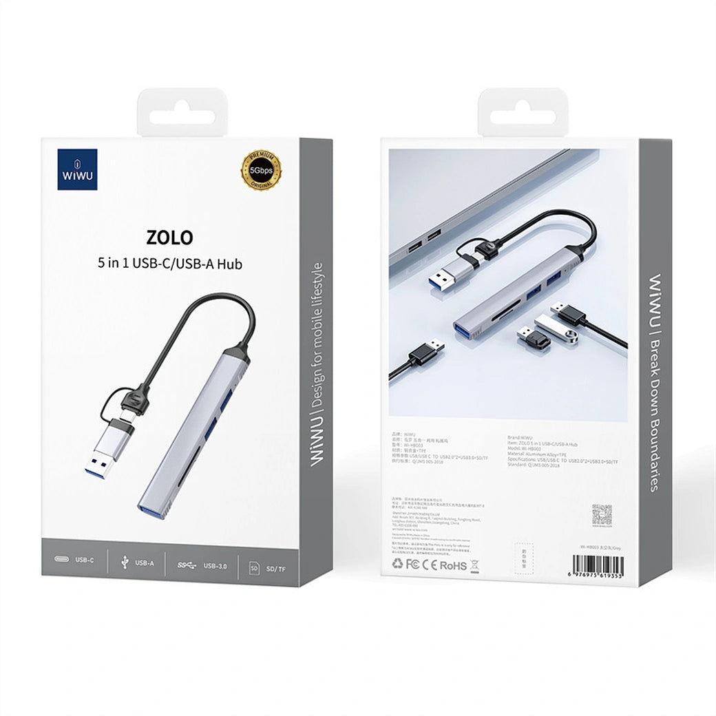 WiWU HB003 – Hub Tipo C 5-em-1