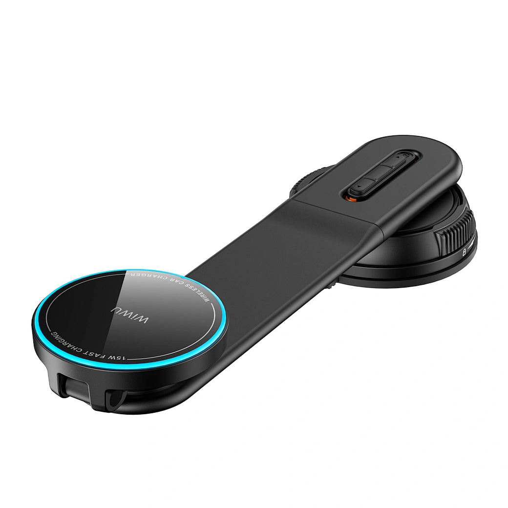 Suporte Automotivo WiWU Warriors CH-327 | Carregamento Wireless Fast Charge 15W, Abertura Automática Inteligente e Sensor de Toque Traseiro