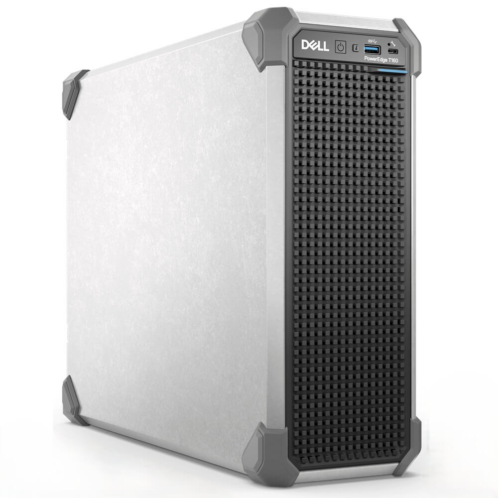 SERVIDOR DELL POWEREDGE T160 TOWER Configuração: Intel Xeon 6315P | 16GB DDR5 ECC | 2TB SATA | iDRAC9 Basic | Windows Server 2022 Standard