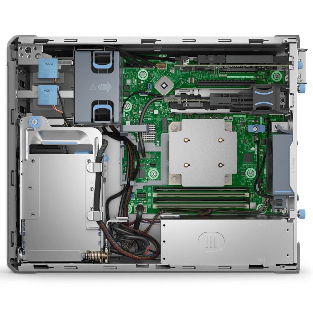 SERVIDOR DELL POWEREDGE T160 TOWER Configuração: Intel Xeon 6315P | 16GB DDR5 ECC | 2TB SATA | iDRAC9 Basic | Windows Server 2022 Standard