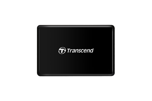 Transcend USB 3.0 Super Speed Multi-Card Reader para Cartões SD/SDHC/SDXC/MS/CF (TS-RDF8K) - Preto