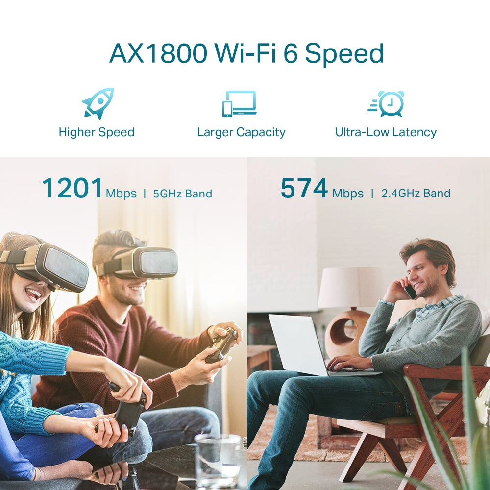 TP-Link RE605X – AX1800 Mesh Dual Band Wi-Fi Range Extender