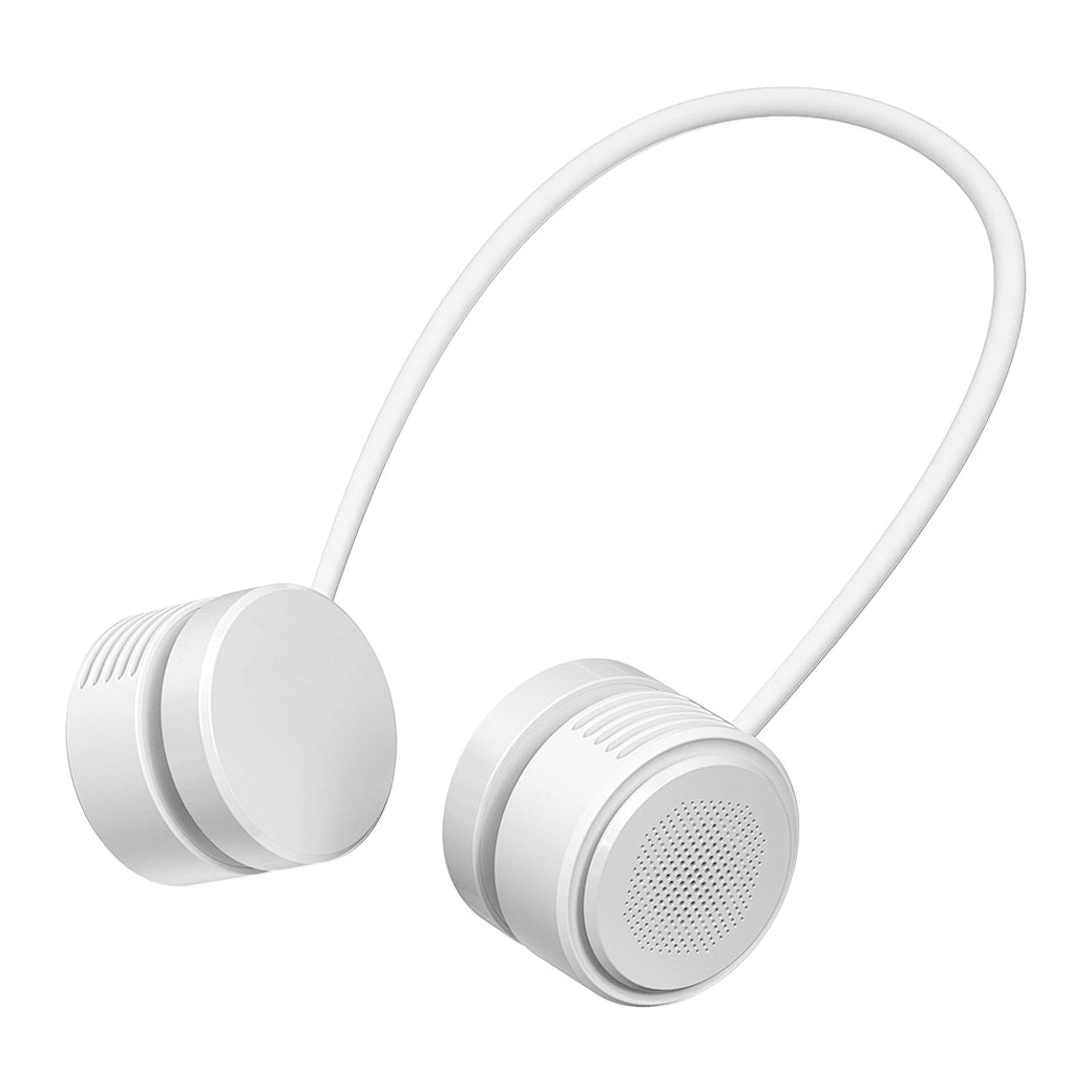 Ventilador de Pescoço Portátil WiWU FlexiTwins (Wi-FS014) | Cabeça Dupla Articulada, 3 Níveis de Velocidade e Bateria Recarregável de 1600mAh