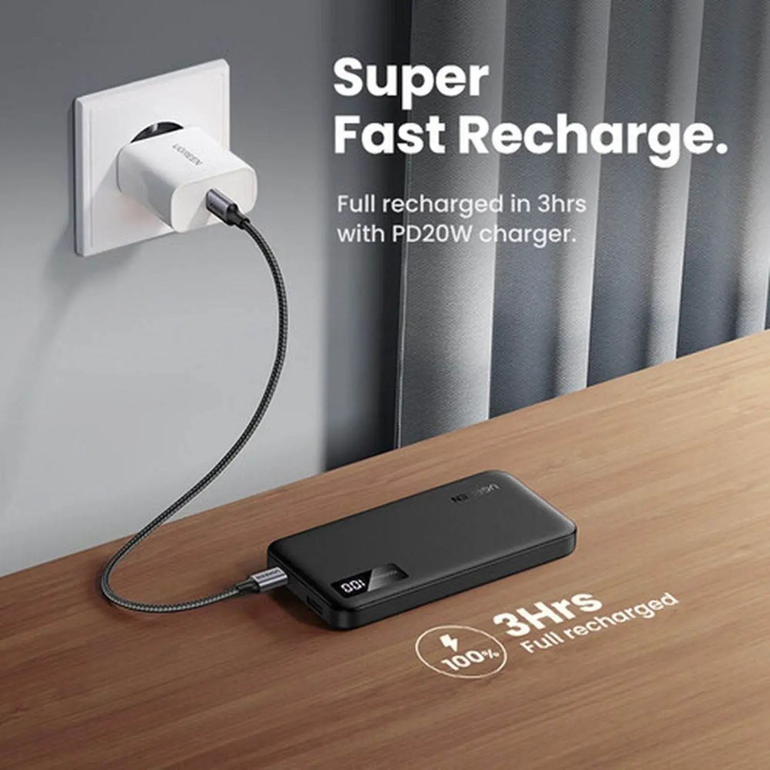 Ugreen 25742 - Power Bank Portátil 10000mAh 20W/22.5W