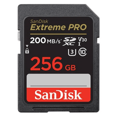 Cartão de Memória SanDisk Extreme Pro 256GB 200MB/s 4K UHD