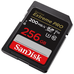 Cartão de Memória SanDisk Extreme Pro 256GB 200MB/s 4K UHD