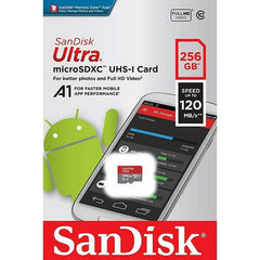 SanDisk Ultra 256GB Micro SD Card SDXC A1 UHS-I 120MB/s Mobile Phone