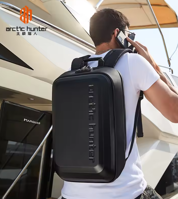 Arctic Hunter B00487 – Mochila Executiva Hard Shell Anti-Roubo e à Prova d'Água