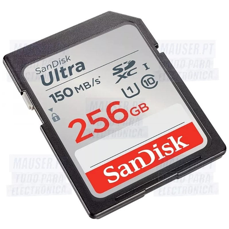 Cartão de Memória SanDisk 256GB – 150MB/s