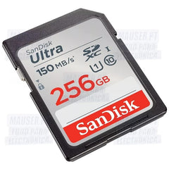 Cartão de Memória SanDisk 256GB – 150MB/s