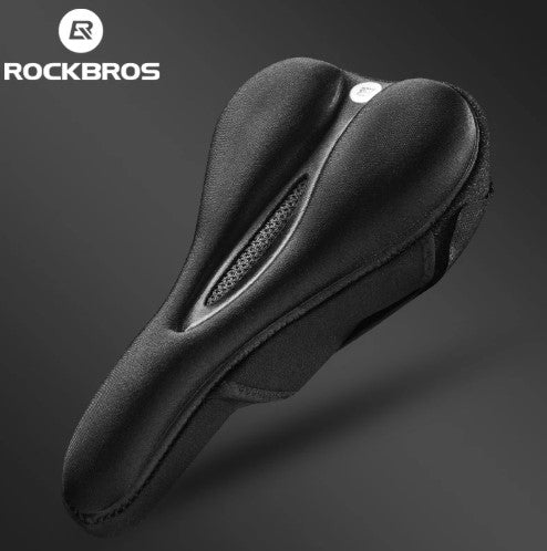 Capa de Assento de Bicicleta Rockbros LF047-B em Silicone Gel – Tamanho L – Preto