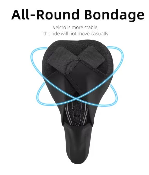 Capa de Assento de Bicicleta Rockbros LF047-B em Silicone Gel – Tamanho L – Preto
