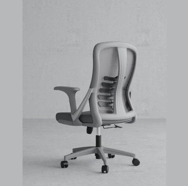 Cadeira de Escritório Ergonómica Nicole-M (Grey Frame) com Encosto Médio