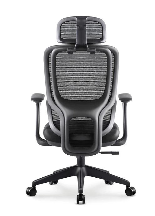 Cadeira de Escritório com Encosto Alto em Tela e Apoio de Cabeça 3D Carson (Black Frame)