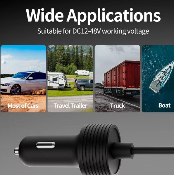 Adaptador de Carro Starlink Mini – Cabo de 3 m