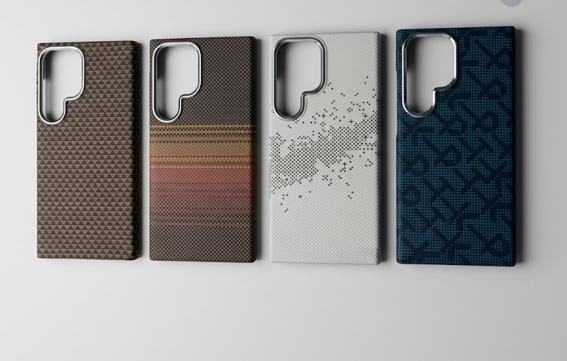 Capa Pitaka Fibra de Carbono com Detalhes em Metal para Samsung Galaxy S24 Ultra