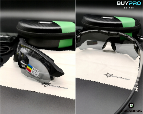 Óculos Polarizados Esportivos ROCKBROS 10037 – Design Aerodinâmico e Conforto